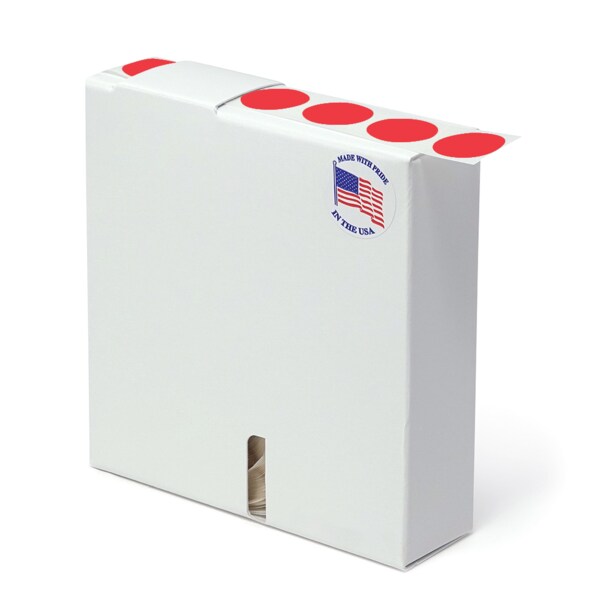 3/4" Color Coding Dots Red - Roll Form